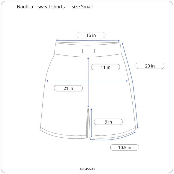 Nautica sweat‎ shorts navy Men size Small - Picture 7 of 7